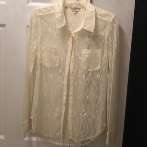 Beautiful cream colored Guess top